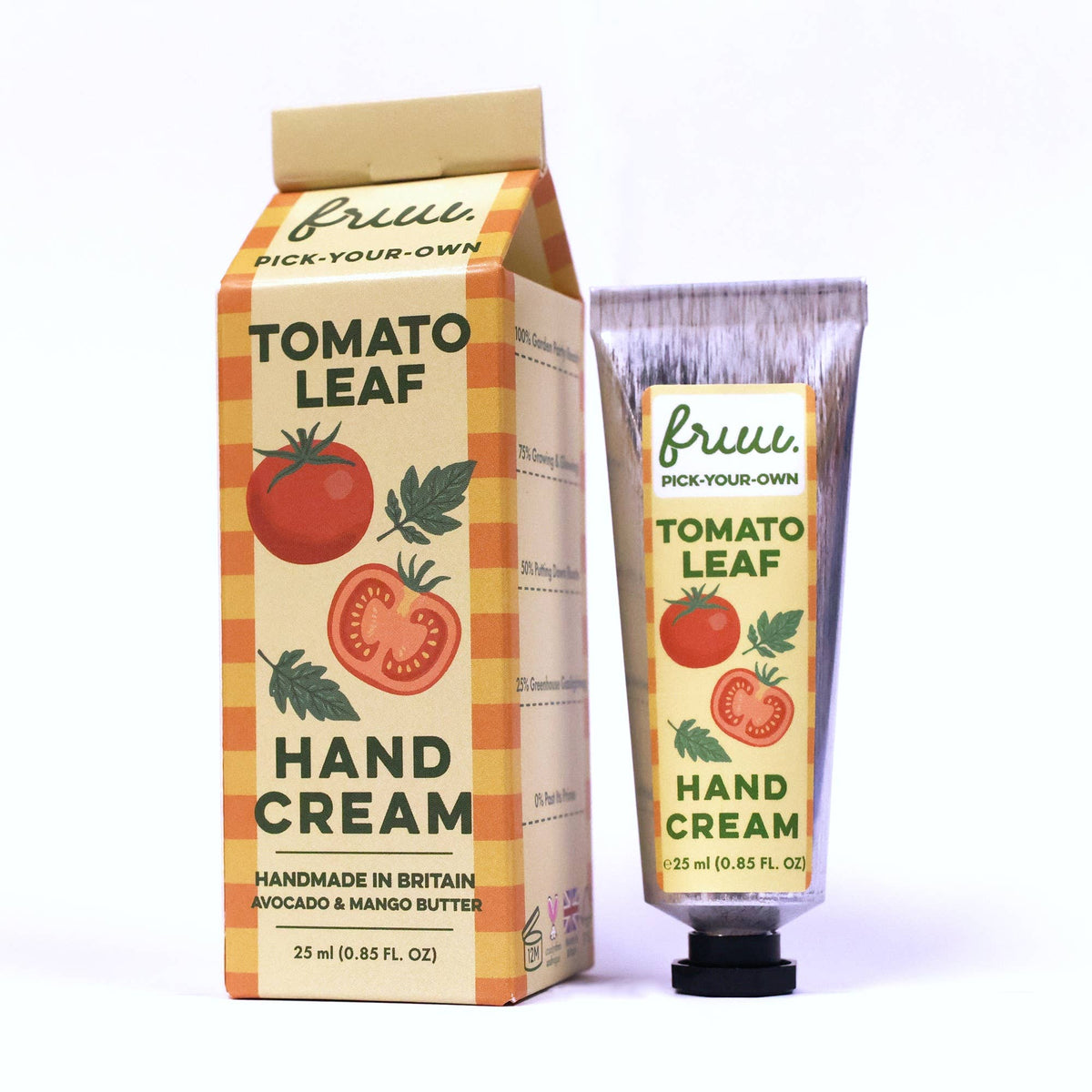 FRUU Tomato Leaf Hand Cream, Pick-Your-Own Garden collection