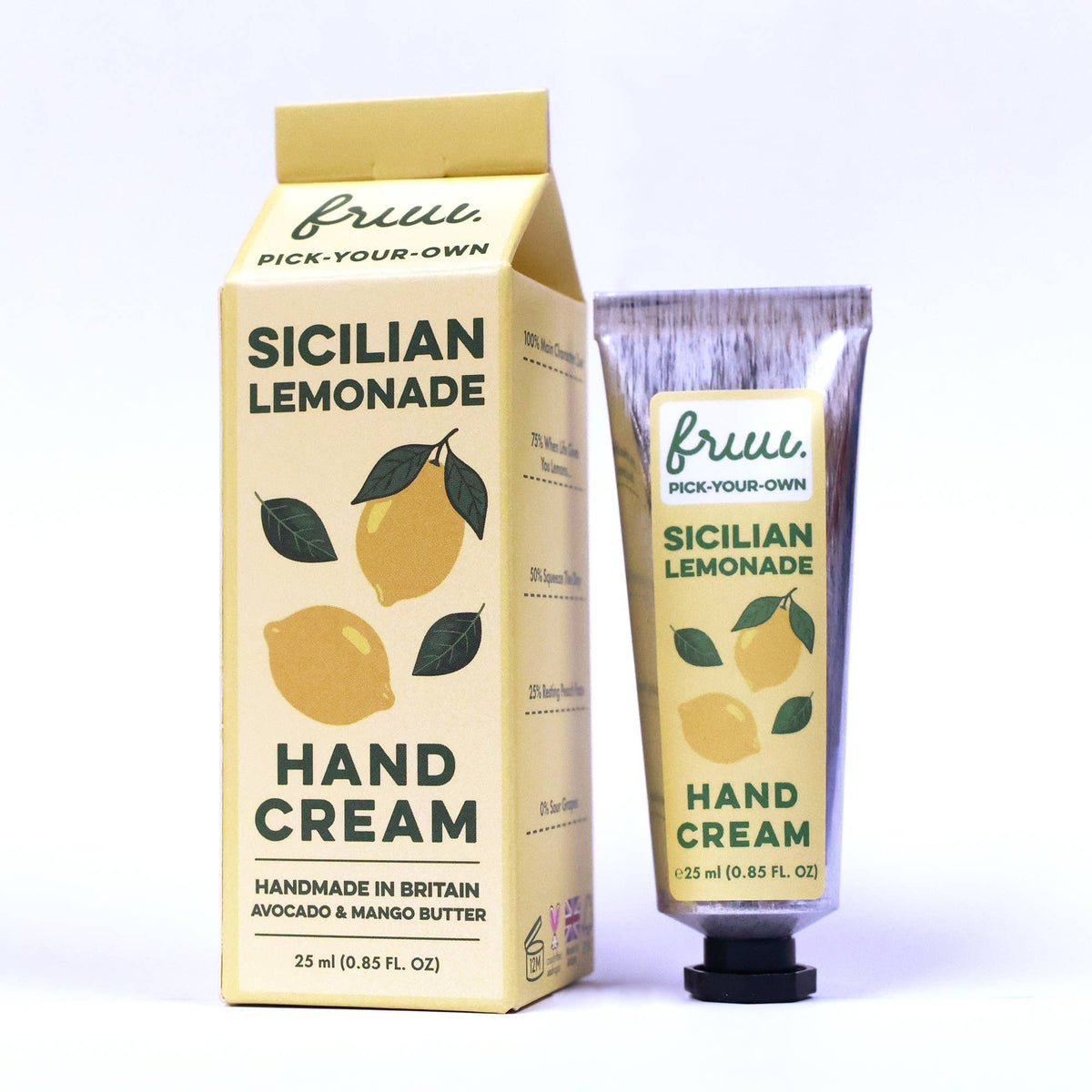 FRUU Sicilian Lemonade Hand Cream, Pick-Your-Own Garden collection