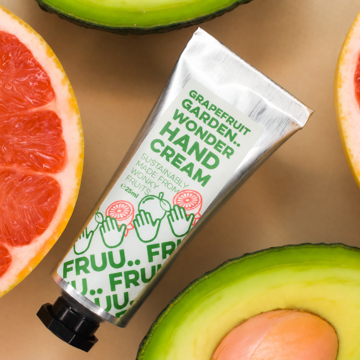 Grapefruit Garden Wonder Hand Cream with grapefruit and avocado